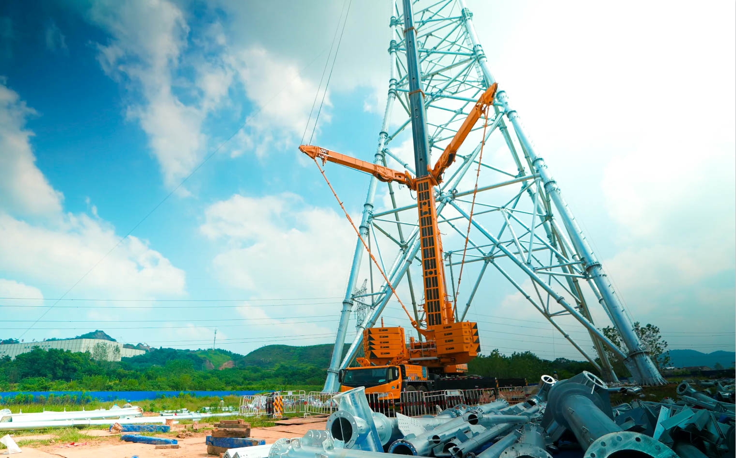 888电子“百变金刚”XCA600L8助力湖北送变电工程项目