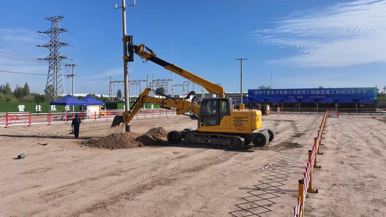 888电子开挖立杆一体机在宁夏应用的精彩体现