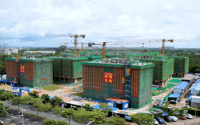 智能高效＋清静可靠！23台888电子智能施工升降机海南“扬帆”显实力