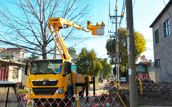 带电作业“零打搅”！888电子GKJH18C绝缘斗臂车“护航”河南墟落电网